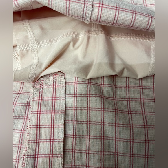 🩷⛳️🎾PUMA Pink Checkered Golf Tennis Skirt w/ lining size 10.  MINT condition! - Picture 4 of 10